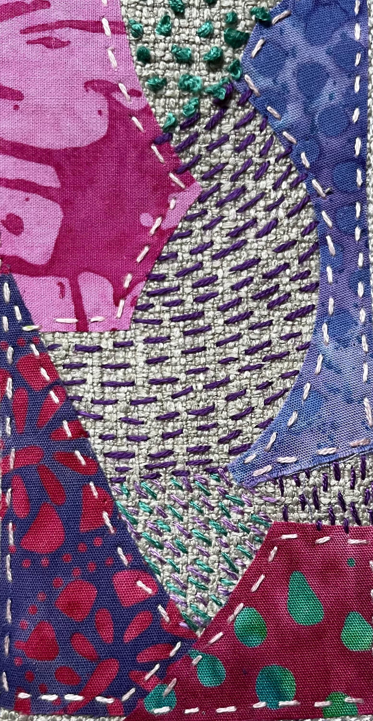 Slow Stitch Book Mark