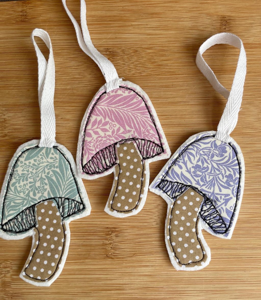 Pastel Hanging Mushrooms