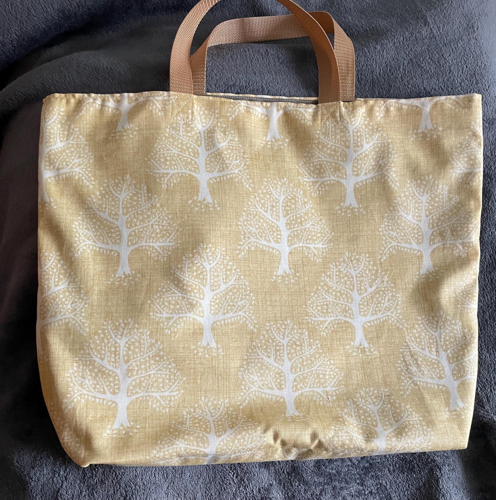 Yellow Chintz Shopping Bag