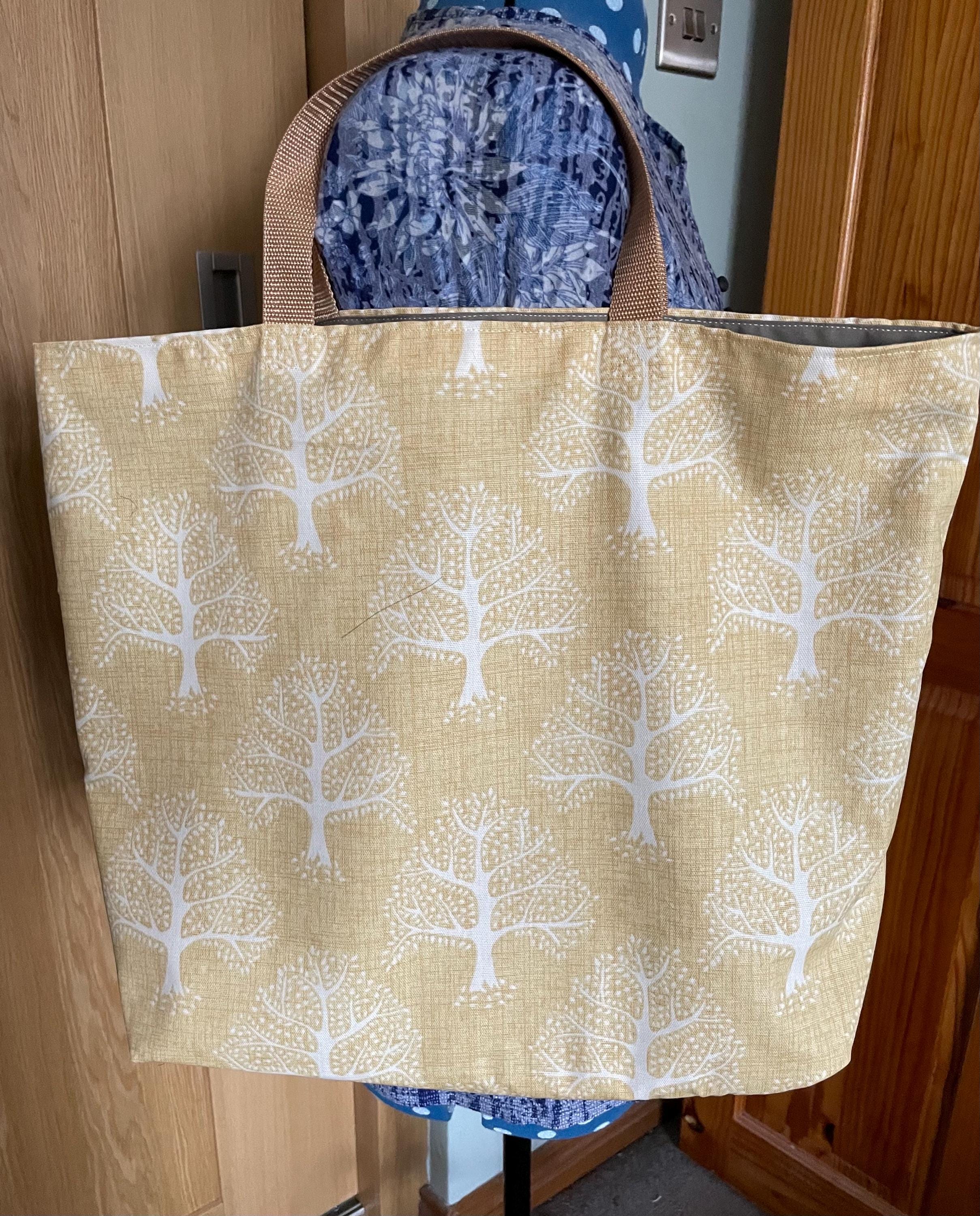 Yellow Chintz Shopping Bag