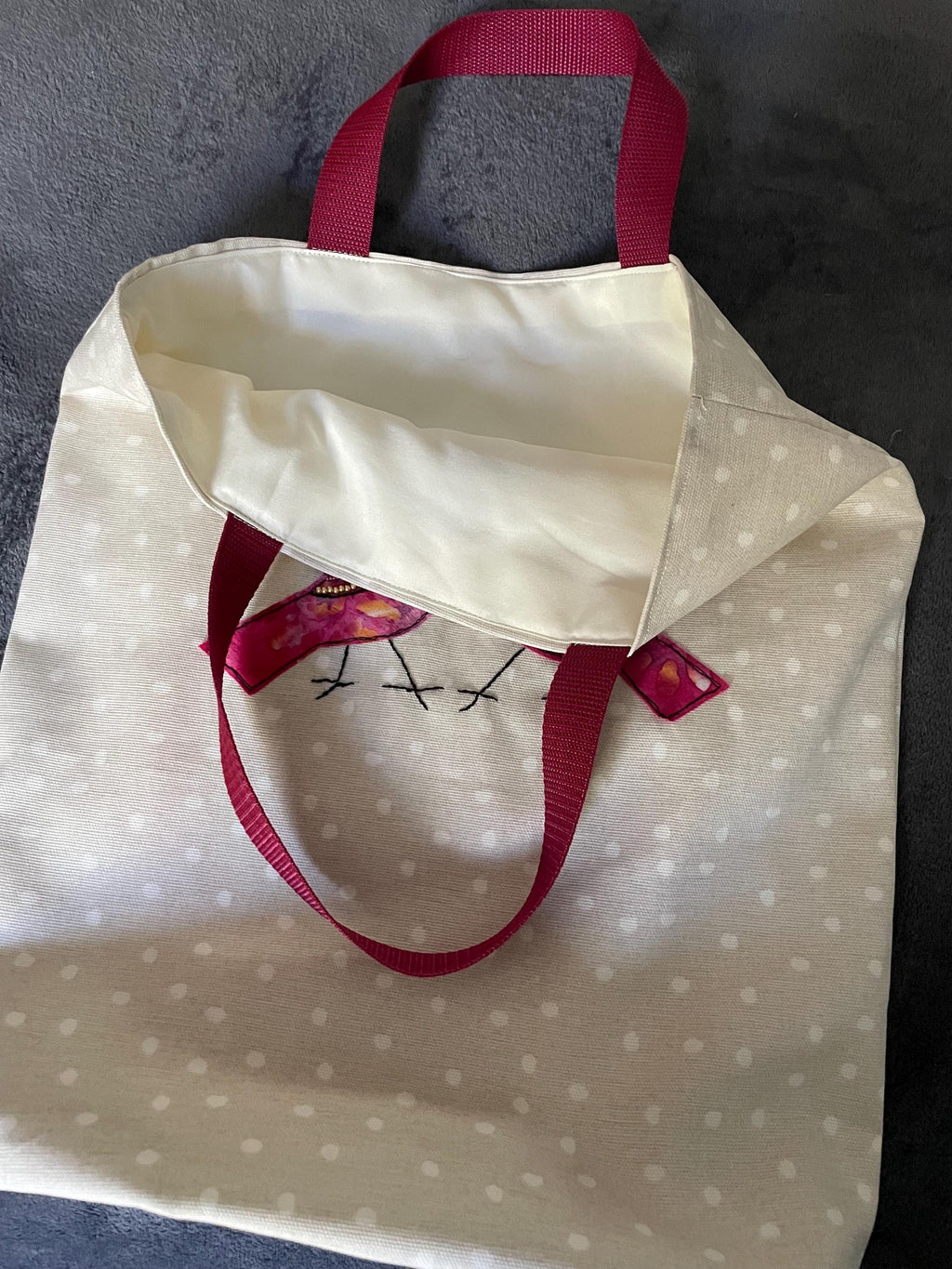 Two Pink Birds Shopping Tote