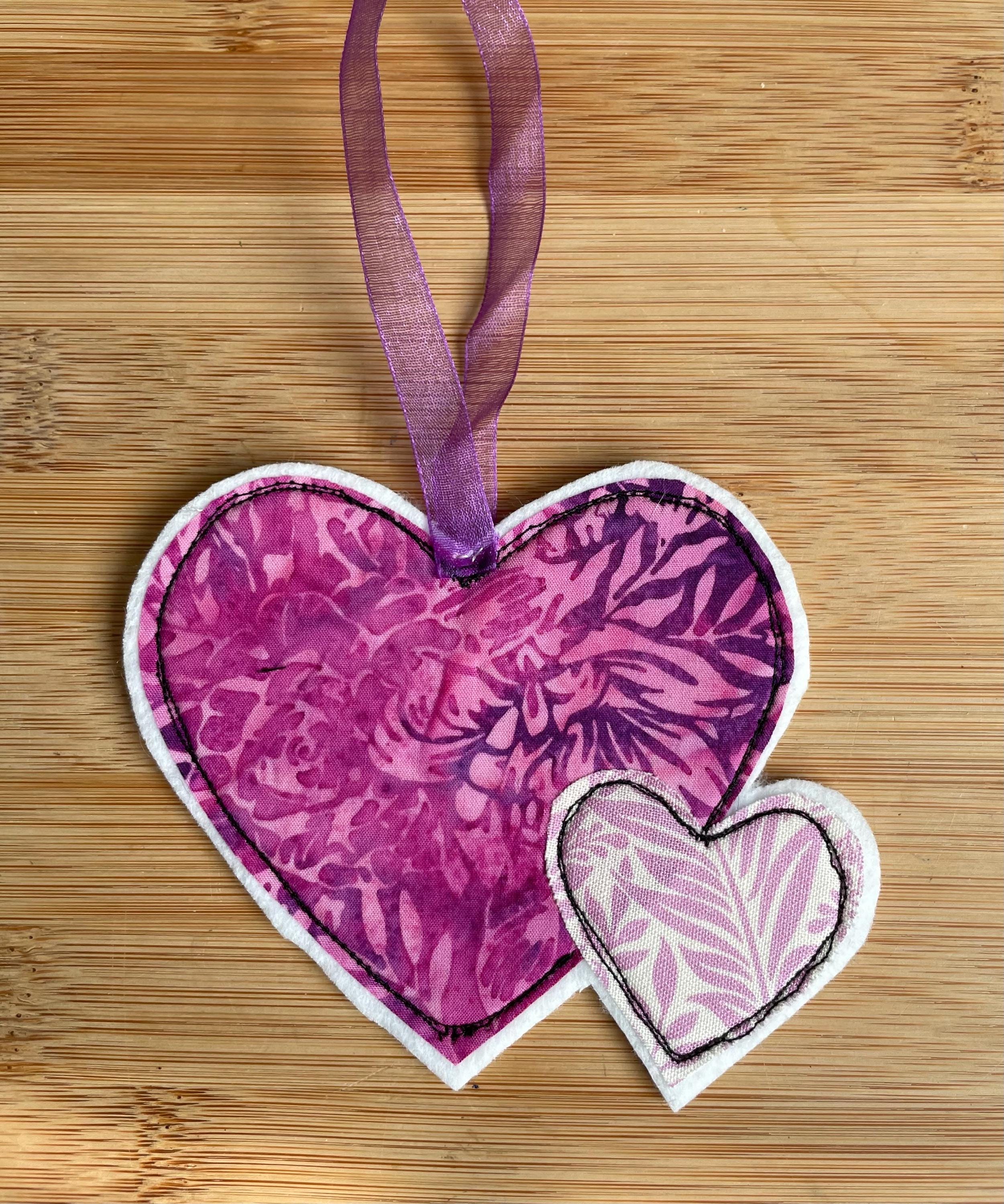 Mother & Child Double Heart Hanging Charm