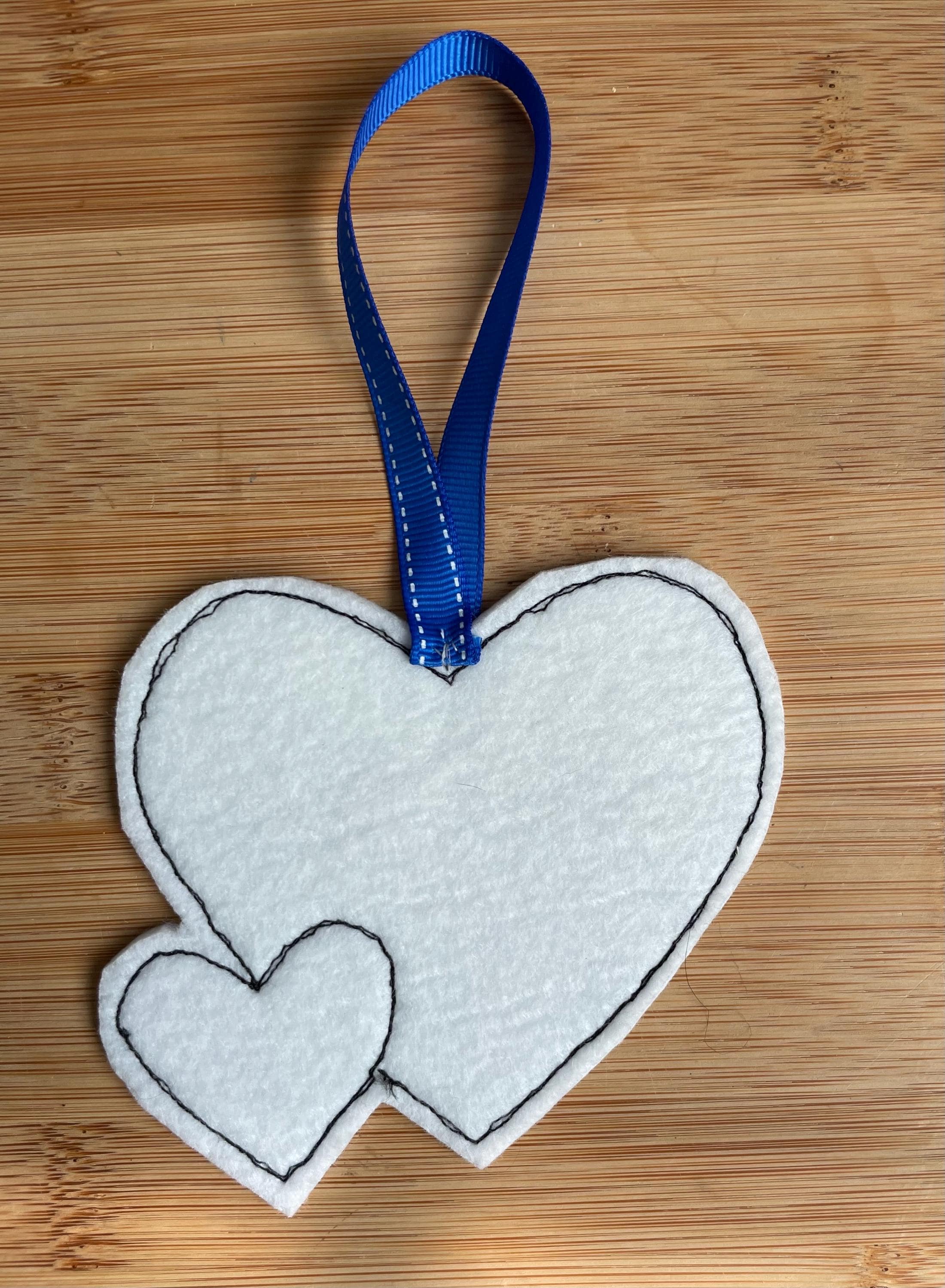 Mother & Child Double Heart Hanging Charm