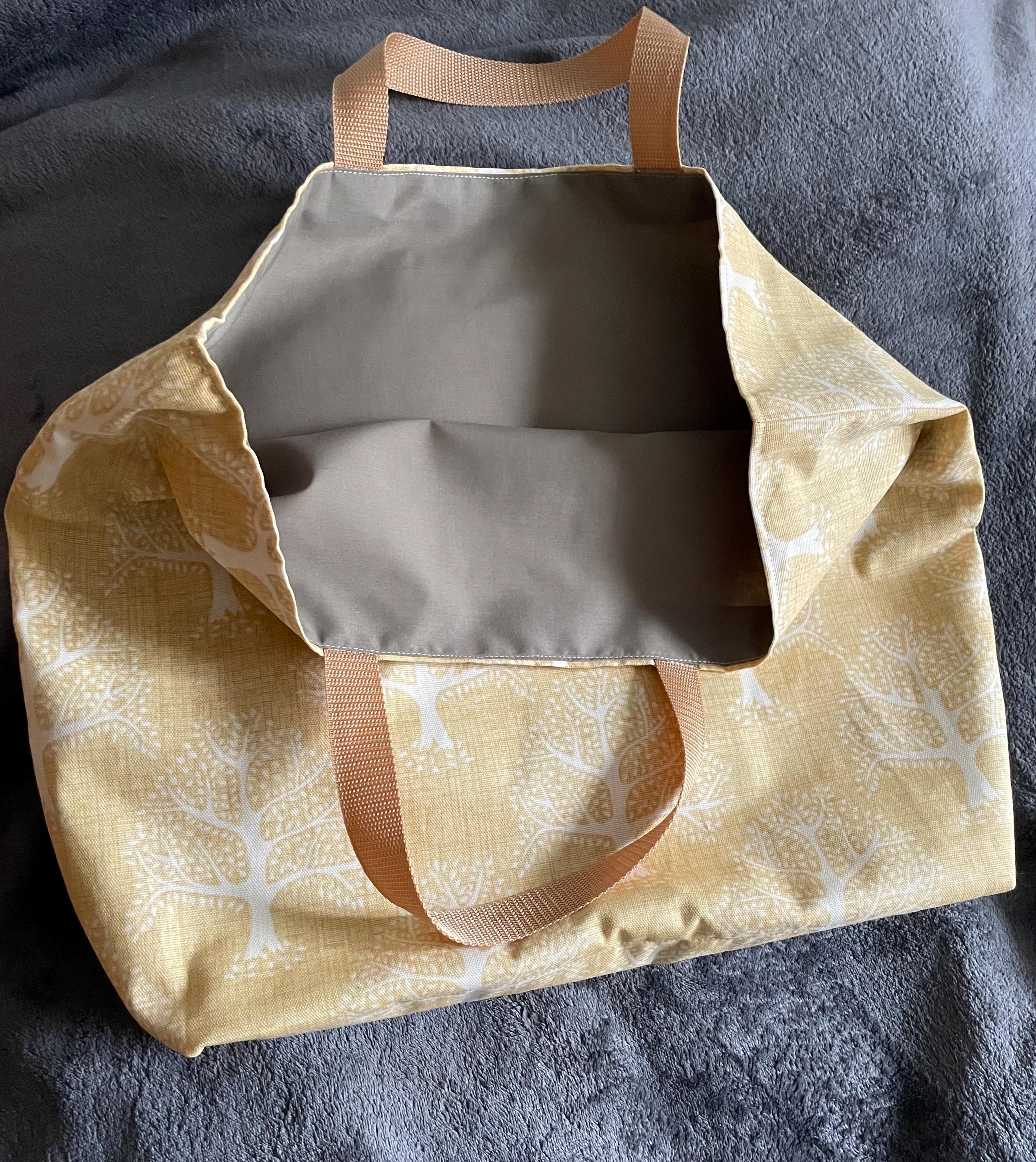 Yellow Chintz Shopping Bag