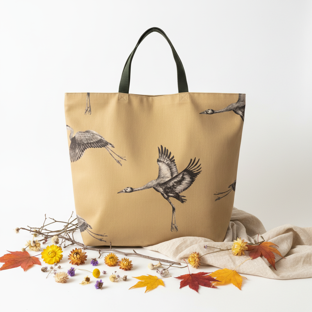 Flying Cranes Shopping Bag