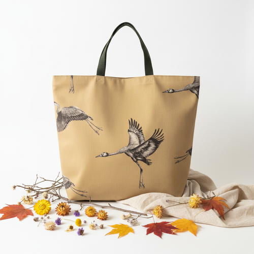 Flying Cranes Shopping Bag